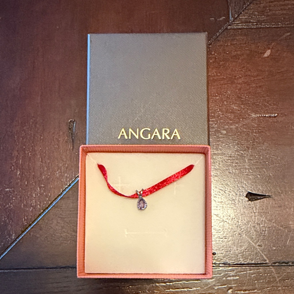 Angara Amethyst Pendant Necklace Nwot